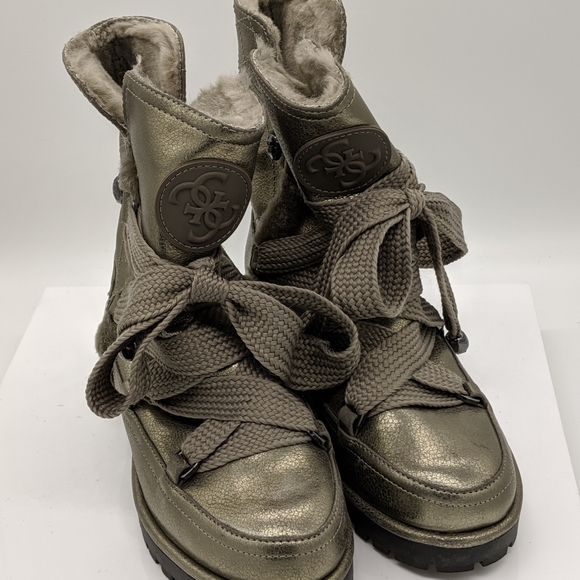 guess metallic boots
